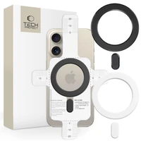 Žiedas Tech-Protect MMP-100 su MagSafe (2 vnt.) - balta - juoda
