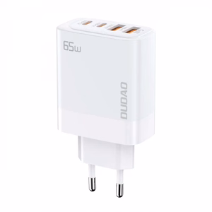 Įkroviklis Dudao A65EU, baltas, 65W (2xPD-C / 2xQC3.0)