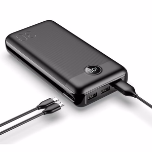 VEGER Išorinė baterija 30000 mAh PD QC3.0 3A 20W L30 (W3008PD) juoda