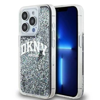 DKNY Liquid Glitter Big Logo dėklas iPhone 13 Pro / 13 - juodas