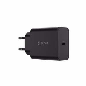 Devia Rocket PD 45 W – sieninis įkroviklis su 1× USB-C, juodas