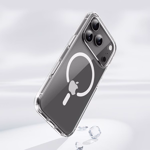 Rock Crystal Shield Series magnetinis dėklas skirta iPhone 17 skaidrus