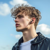 Borofone TWS belaidės ausinės BW88 Deep Rhyme juodos