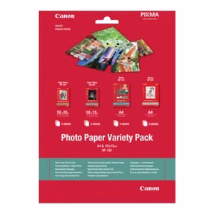Canon VP-101 photo paper variety pack, A4 and 10x15 cm