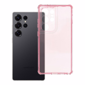 Чехол для Samsung S25 ULTRA Matrix Clear пудрово-розовый