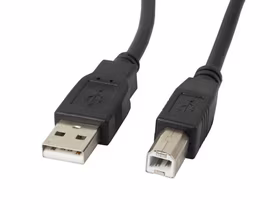 Lanberg CA-USBA-11CC-0018-BK USB kabelis USB 2.0 1,8 m USB B Juoda