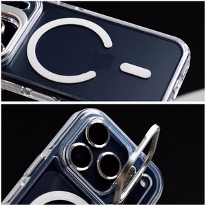 Dėklas LENS MAG COVER suderinamas su MagSafe skirtas IPHONE 17 Air juodas