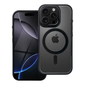 Dėklas telefonui COLOR EDGE MAG COVER suderinamas su MagSafe IPHONE 16 Pro - juodas