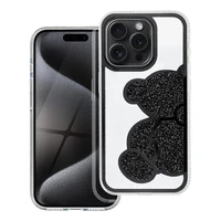 TEDDY BEAR dėklas telefonui IPHONE 16 juodas