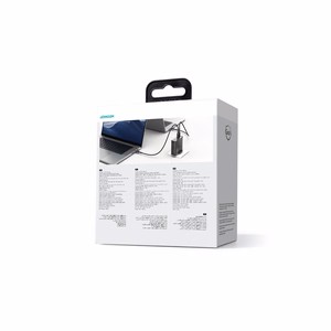 GaN įkroviklis JK Joyroom JR-TCG05UK 140W 3x USB-C USB-A + USB-C / USB-C kabelis 240W 1,2 m