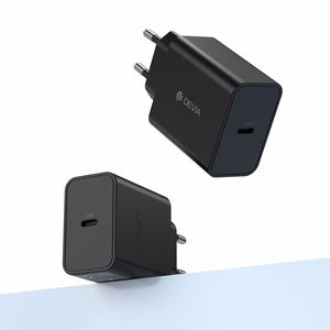 Devia Rocket PD 45 W – sieninis įkroviklis su 1× USB-C, juodas