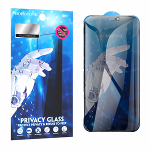 Borofone BF7 Diamond Armor Anti-spy grūdintas stiklas iPhone 12 Pro Max (10 vnt. rinkinys)