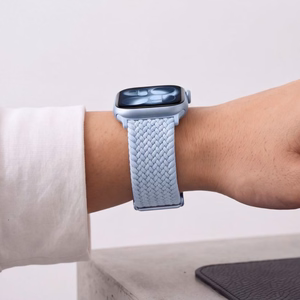 TECH-PROTECT NYLONMAG APPLE WATCH 4 / 5 / 6 / 7 / 8 / 9 / SE (38 / 40 / 41 MM) ŠVIESIAI MĖLYNAS