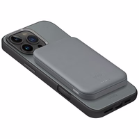 Uniq Lyden Lexa magnetine 5000mAh PD USB-C MagSafe isorine baterija - pilka