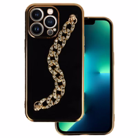 Dėklas telefonui iPhone 13 Pro (dizainas 4) (m) - juodas