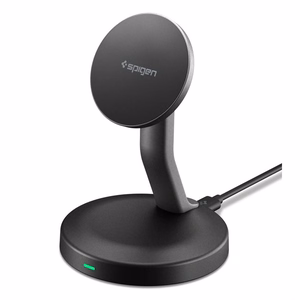 SPIGEN EF151MS ESSENTIAL MAGNETIC MAGSAFE belaidis įkroviklis 15W juodas