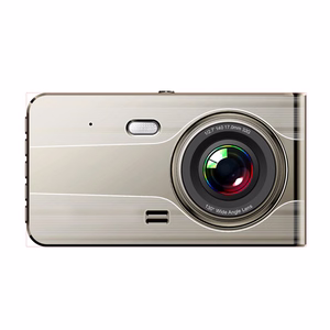 DVR979G Full HD G-sensor LCD automobilinis vaizdo registratorius su galinio vaizdo kamera - smėlio