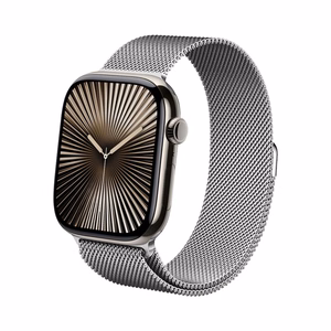 Crong Milano Steel nerūdijančiojo plieno dirželis, skirtas Apple Watch 44 / 45 / 46 / 49 mm, sidabro spalvos