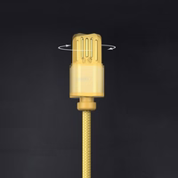 USB kabelis Remax RC-095i rudas "Lightning" 100cm (su magnetiniu atskiriamu galiuku)