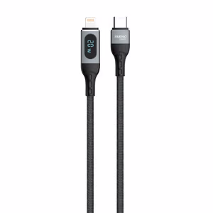 Dudao USB Type C - Lightning кабель быстрая зарядка PD 20W 1m чёрный (L7MaxL)