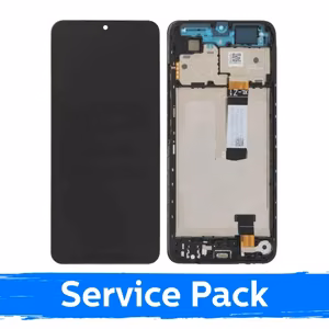 LCD ekranas suderinamas su Xiaomi Redmi A5 / Poco C71 (Long Flex) juodas su rėmeliu (Service Pack)
