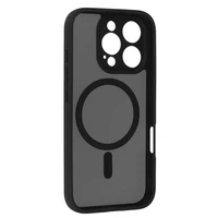 Pilnai matinis magnetinis dėklas Iphone 15 Pro juodas