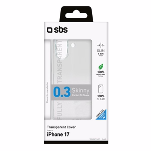 SBS Skinny dėklas skirtas iPhone 17 - skaidrus
