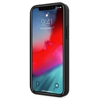AMG odinis dėklas su karštu antspaudu iPhone 12 Pro Max - juodas