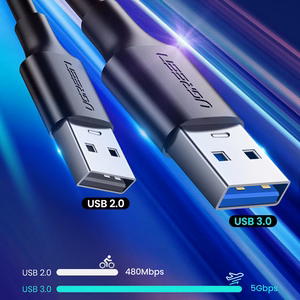 Ugreen US184 20882 USB-A 3.0 / USB-C 3A laidas 1m - juodas