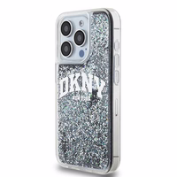 DKNY DKHCP15LLBNAEK iPhone 15 Pro6.1" juodas dėklas Liquid Glitter Big Logo