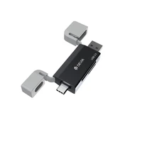 Devia kortelių skaitytuvas 2in1 EL239 USB/USB-C 2.0 juodas