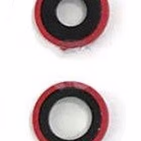 iPhone 11 kameros stikliukas su rėmeliu Red (2pcs) ORG