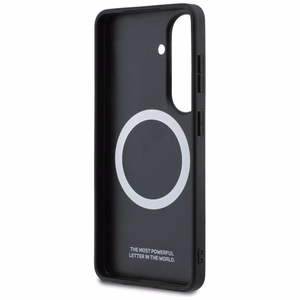 BMW Perforated Stripe Logo MagSafe Dėklas for Samsung Galaxy S26 - mėlynas