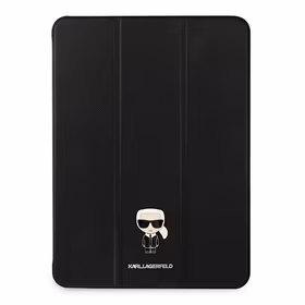 Karl Lagerfeld Saffiano Ikonic Karl dėklas iPad 11" Pro 2021 - Juodas