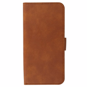 COMMON universalus knygos tipo dėklas (DYDIS S) Iphone 12/13/Samsung S6/A5 2016/Xcover 4/S22/Huawei P8 2017, rudas