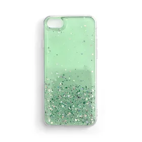 Wozinsky Star Glitter Shining dėklas telefonui Samsung Galaxy M51 žalias