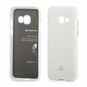 Mercury Jelly dėklas, skirtas Samsung Galaxy A3 (2017), baltas