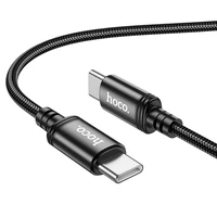 Kabelis USB-C į USB-C Hoco 3A 60W 3 m X91 juodas