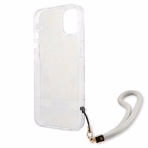 Guess GUHCP13SHFLSD iPhone 13 mini 5.4" золотой/золотой жёсткий чехол Flower Strap