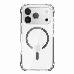 Rock Crystal Clear Magnetinė serijos dėklas telefonui Iphone 17 Pro Max skaidrus-juodas