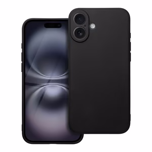 Matinis dėklas telefonui IPHONE 16 Plus - juodas