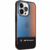 BMW pusiau trispalvis dėklas telefonui iPhone 14 Pro Max 6.7" - juodas