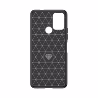Carbon Case silikoninis dėklas telefonui Nokia C22 - juodas