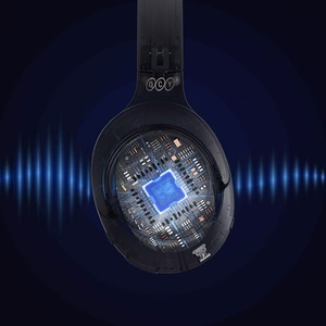 QCY H3 Over-Ear Headphones with ANC Bluetooth 5.4 Hi-Res Audio - Blue
