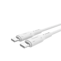 WiWU - Starlink serijos duomenų kabelis Wi-C043E USB C į USB C 30W - baltas