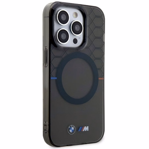 Dėklas BMW BMHMP14XHGPK iPhone 14 Pro Max 6.7" pilka/pilka kietas dėklas Raštas MagSafe