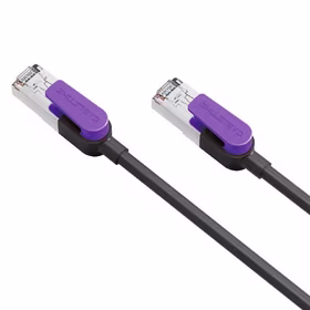 Kabelis Cat8 S/STP, 15m, juodas