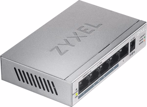 Zyxel GS1005HP Ne-valdomas Gigabit Ethernet (10/100/1000) Maitinimas per Eternetą (PoE) Sidabras