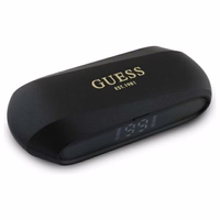 Guess pailgintas metalinis spausdintas logotipas Bluetooth TWS ausinės + įkrovimo stotelė - juodos