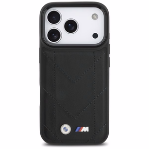 BMW M Quilted Logo MagSafe dėklas telefonui iPhone 17 Pro - juodas